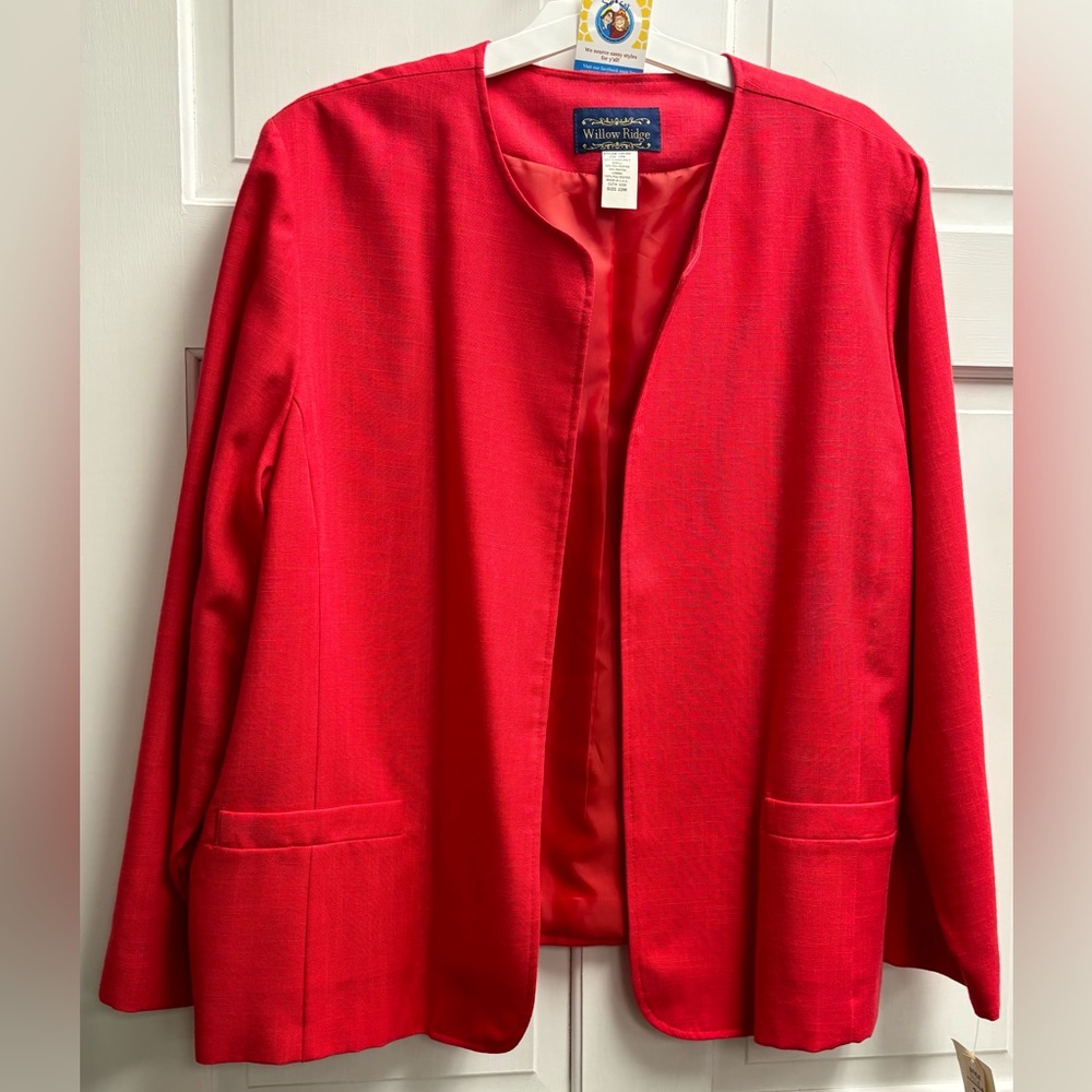 Willow Ridge Lined Blazer, 22W, Ted, NWT, Suit Jacket